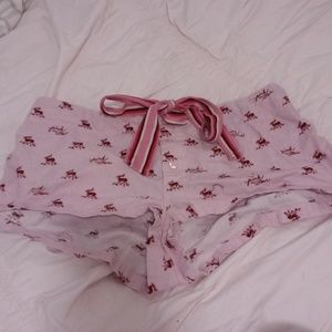 PINK pajama shorts